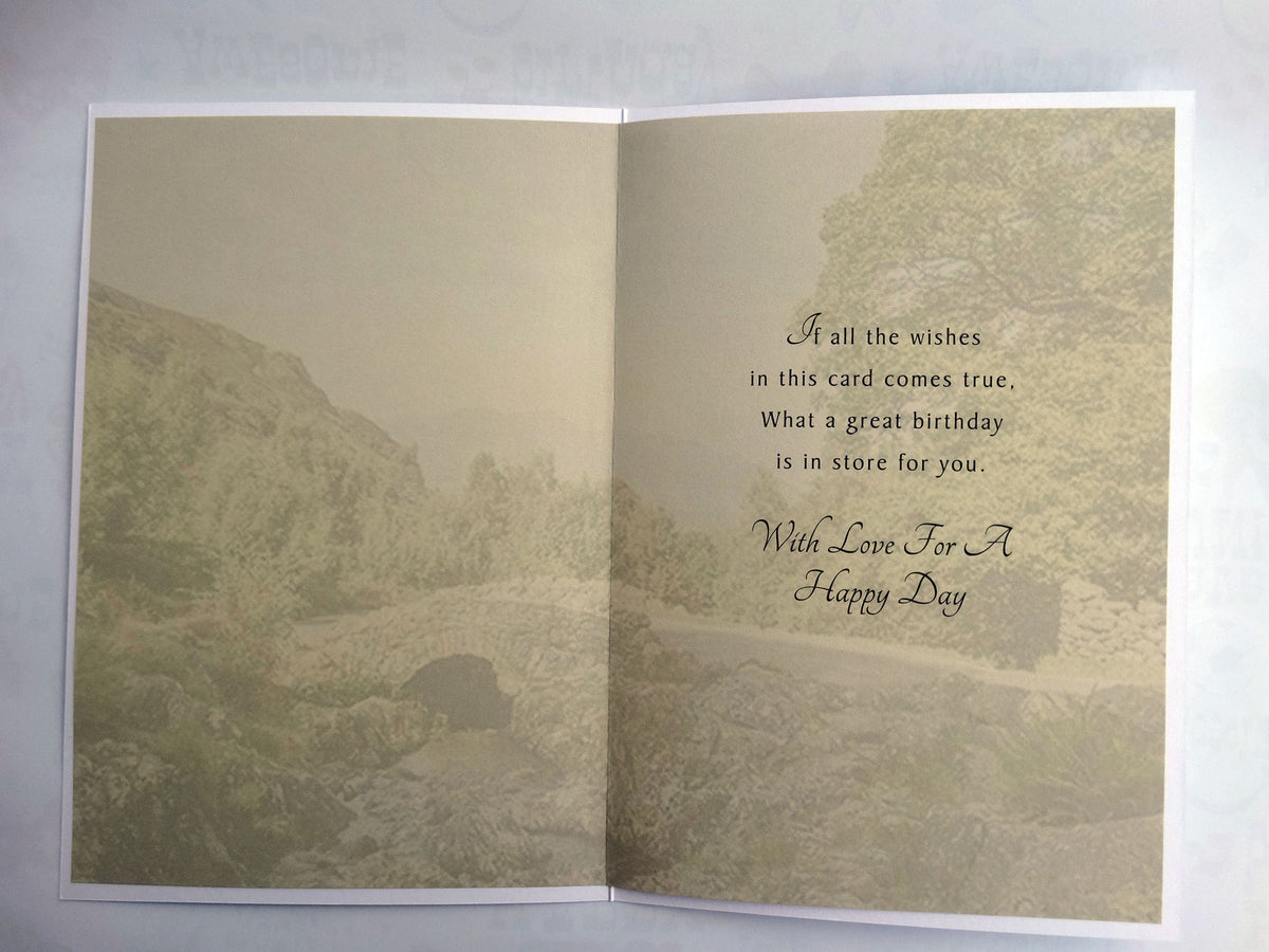 Dad 80th Birthday Card Wishes To A Wonderful Countryside Design Happy