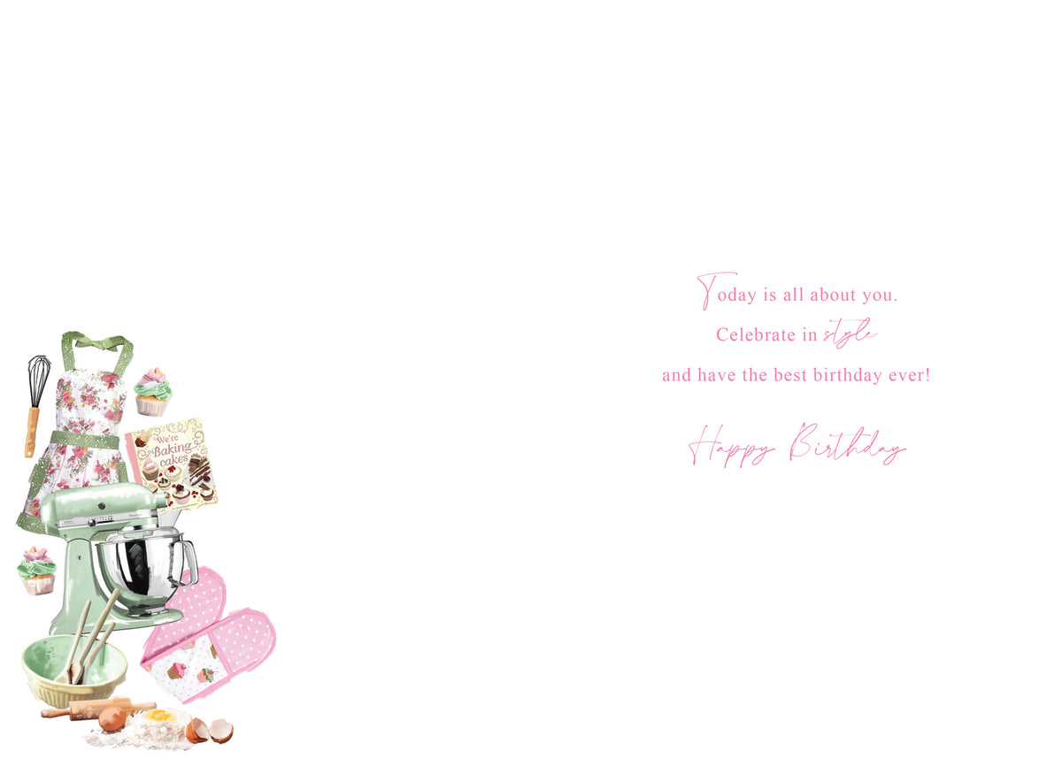 Happy 60th Birthday Card Female Foil Finish 8" x 6" Lovely Verse