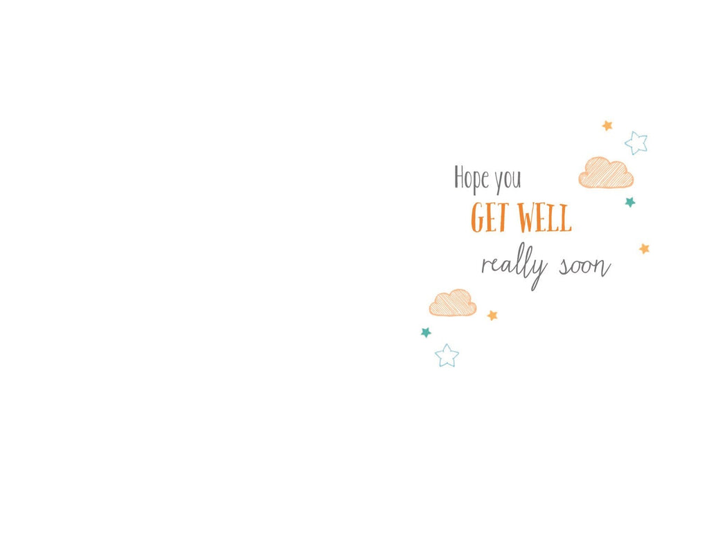 Get Well Soon Card A Get Well Wish Sending Love Teddy Design Bright Modern