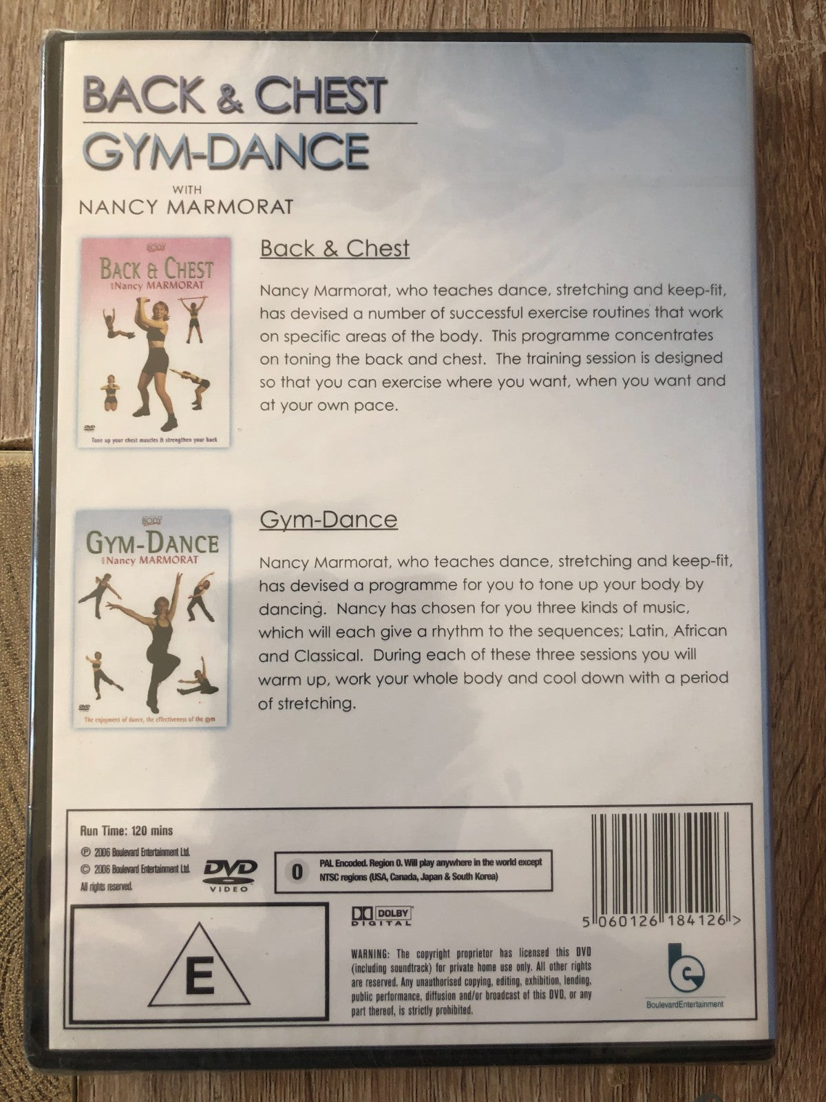 Back & Chest Gym Dance with Nancy Marmorat [DVD] (2006) New Sealed