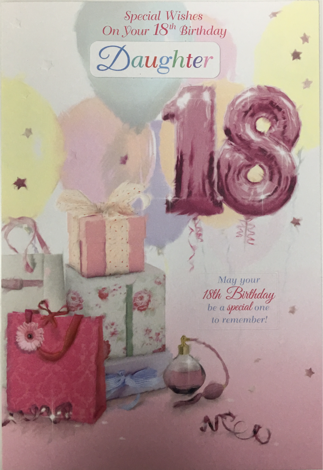 18th Happy Birthday Card Niece Daughter Sister Age 18 Great Granddaughter