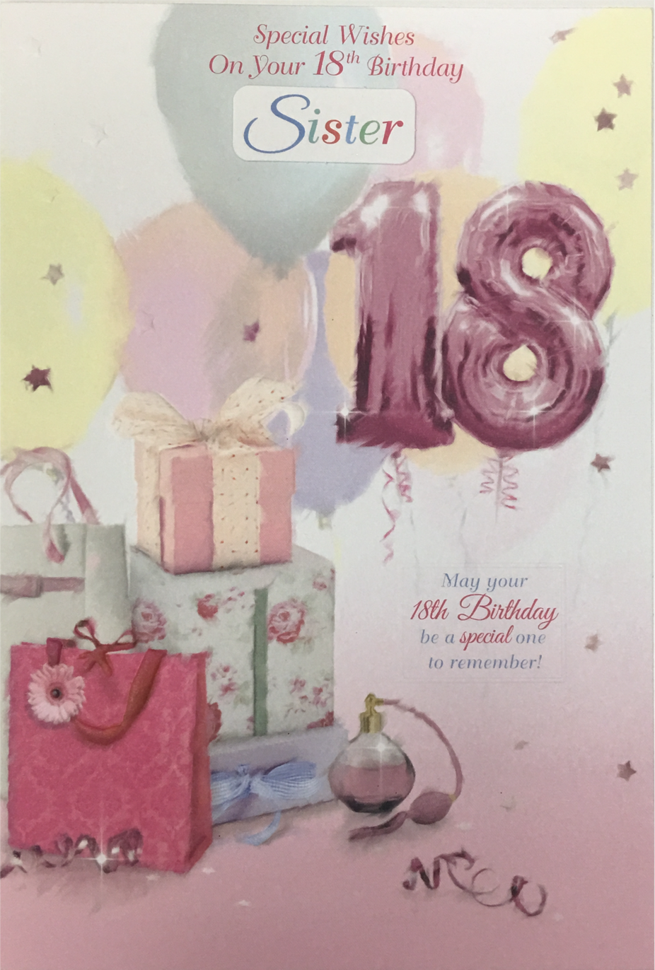 18th Happy Birthday Card Niece Daughter Sister Age 18 Great Granddaughter