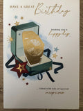Male Birthday Card For Him Men's Great Birthday Gold Foil Watch Design & Verse