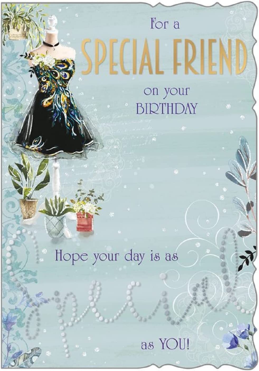 Friend Happy Birthday Card- Die Cut