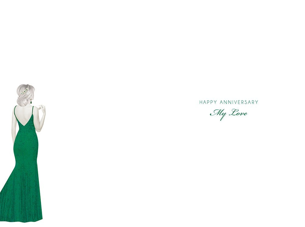 Wife Emerald 55th Anniversary Card - Celebrate in Style