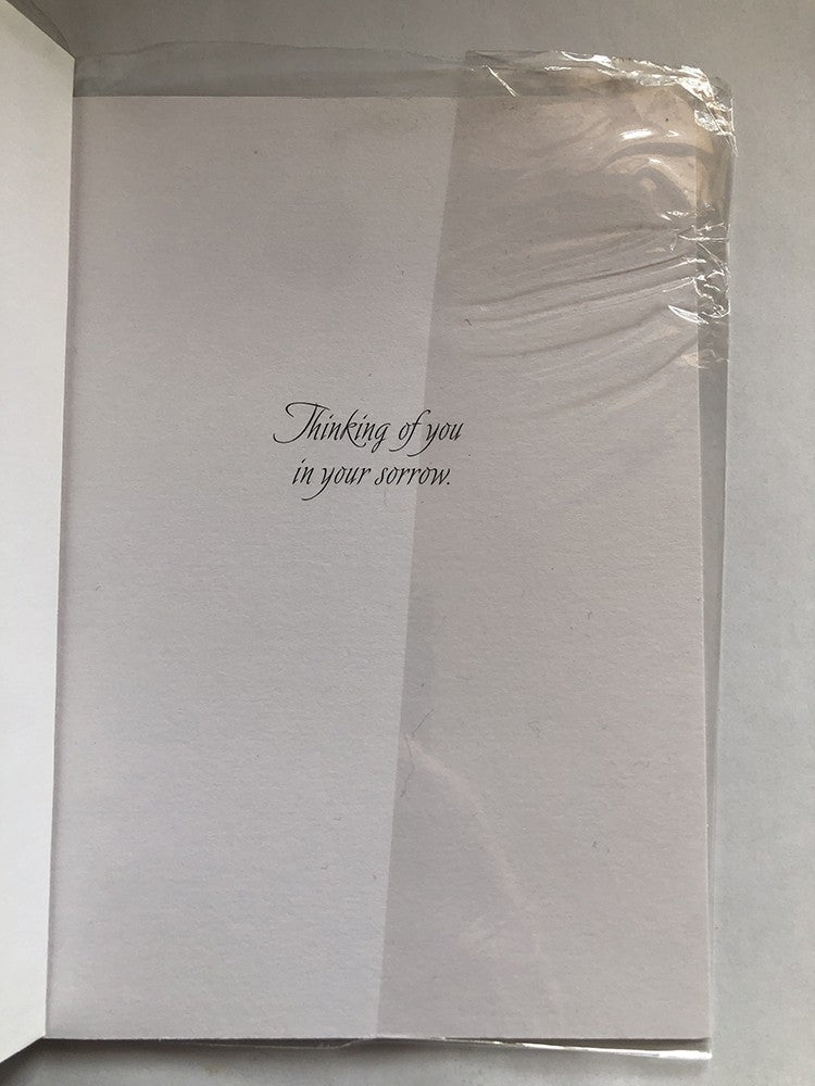 With Sympathy Condolence Card Special Message Flowering Meadow