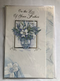 With Sympathy Condolence Card On The Sad Loss Of Your Father Vase Flowers