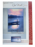 Get Well Soon Card Best Wishes Lake Jetty