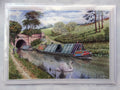 Canal Boat Birthday Card Open When The Pace Of Life Was A Little Slower