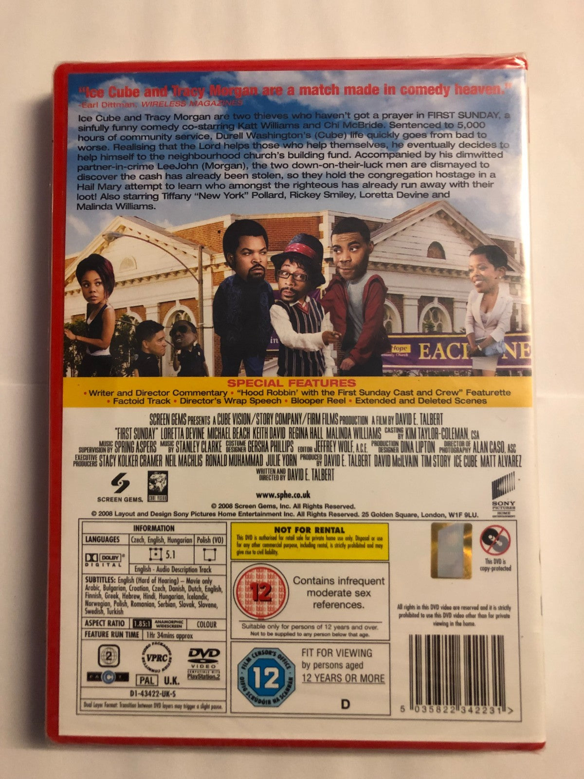 First Sunday (12) DVD Brand New UK Release Genuine Fast Region 2 PAL New Sealed