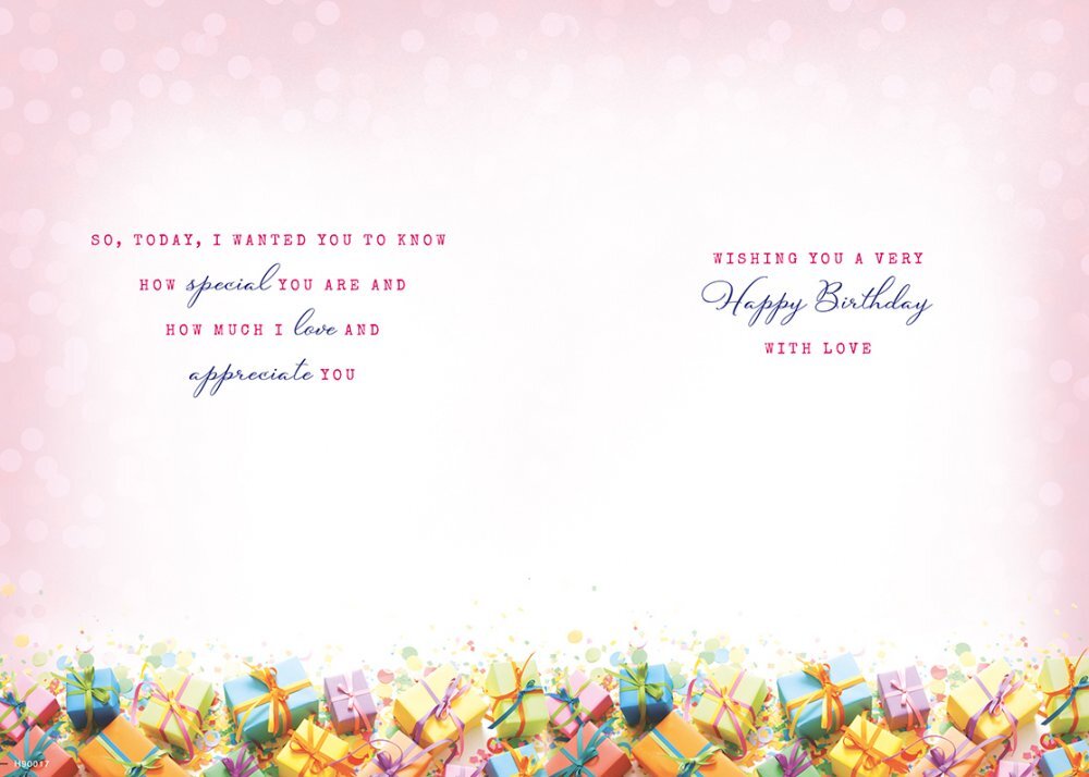 Sister Happy Birthday Card Cakes Gifts Lovely Verse 9" x 6"