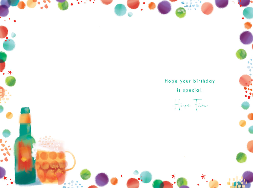 Dad 40th Birthday Card 40 Today Beer Happy Lovely Verse