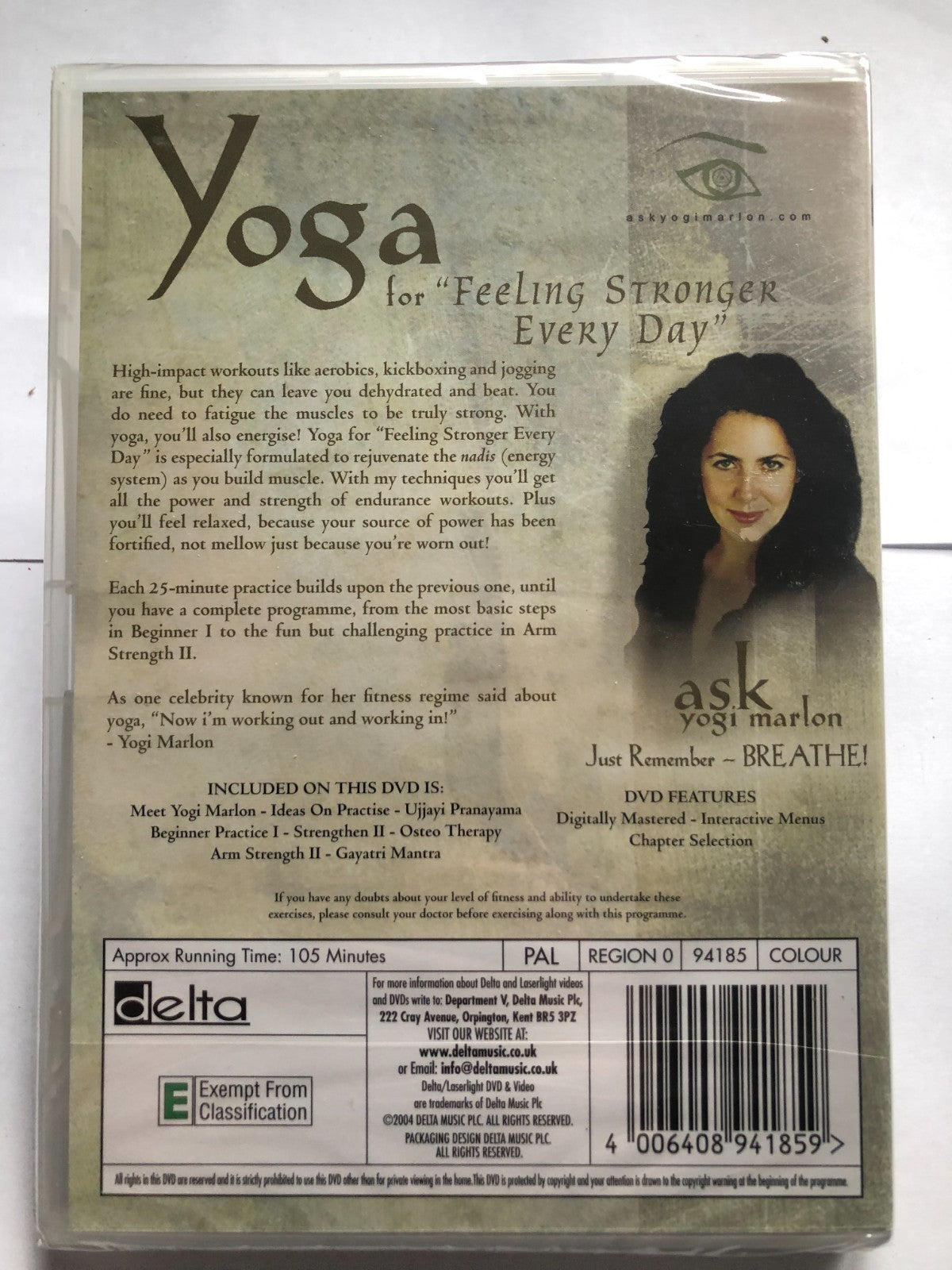 Yoga, Feeling Stronger Every Day DVD Brand New & Sealed UK Release