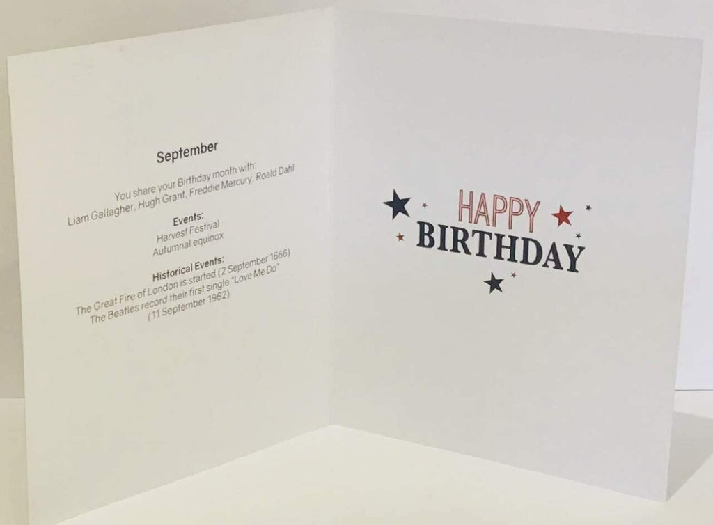 September Happy Birthday Card Never Underestimate Man Born In Male  Lovely Verse