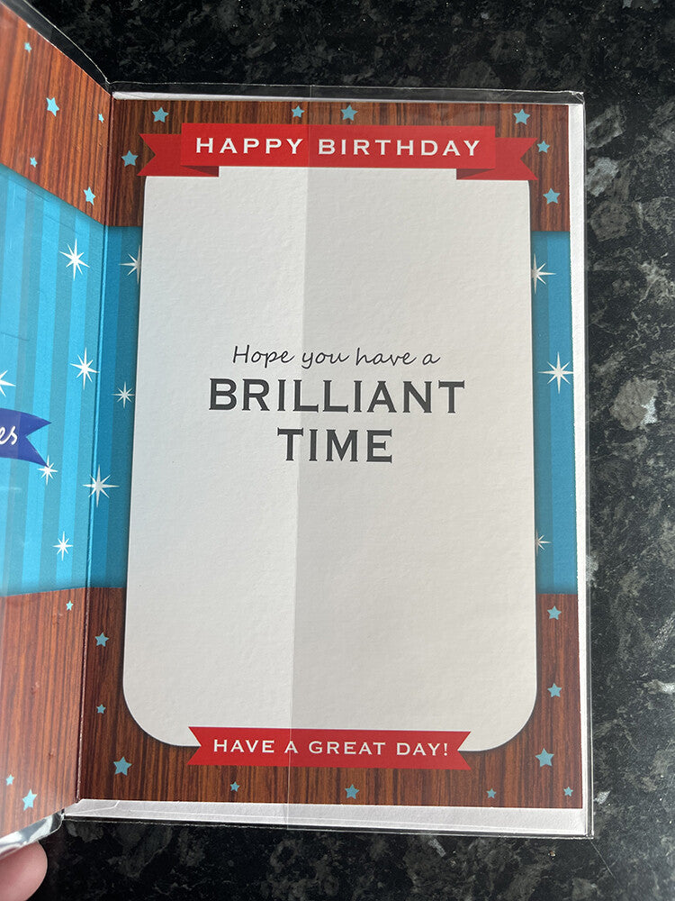 Great Grandad Happy Birthday Card Cute Dog Gift Cheers