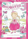 Daughter 3rd Birthday Card To A Special Large Colouring Activity Inside