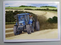 Spreading The Muck Card He's Always Tractor Design Open Blank Birthday Christmas