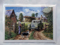 Open The Gate Mate Farm Land Rover Design Open Blank Christmas Birthday Card