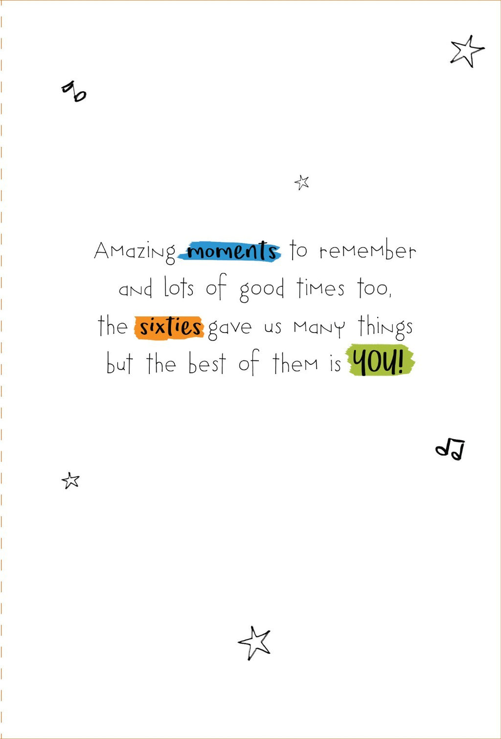 Someone Born In The 60's Happy Birthday Card A Decade To Remember 1960's