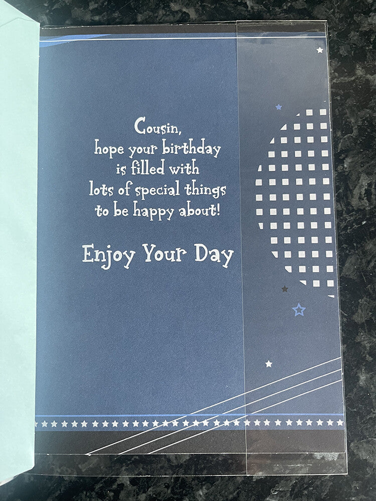 Cousin Happy Birthday Card Stars Enjoy Have A Brilliant Day