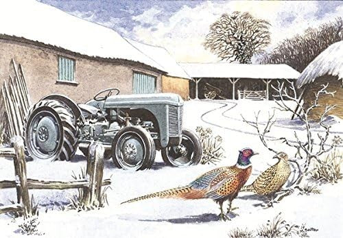 Nostalgic Traditional Tractors  Landrover Canal Christmas Card 28 Designs