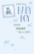 Baby Boy Birth Card Someone Wonderful New & Sweet Teddy Design New Baby