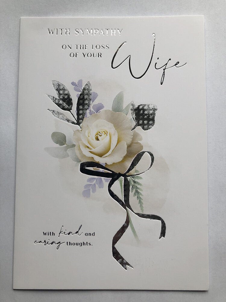 Loss Of Your Wife Sympathy Condolence Card