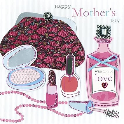 Happy Mother's Day 3d  Make Up Design Large Mothers Day Card
