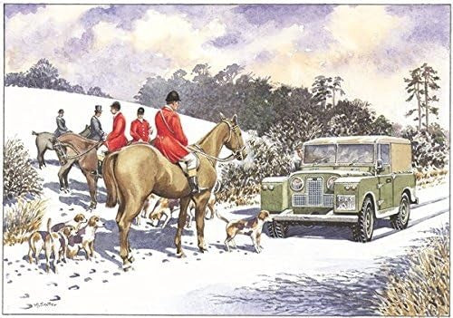 Nostalgic Traditional Tractors  Landrover Canal Christmas Card 28 Designs