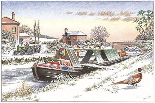 Nostalgic Traditional Tractors  Landrover Canal Christmas Card 28 Designs