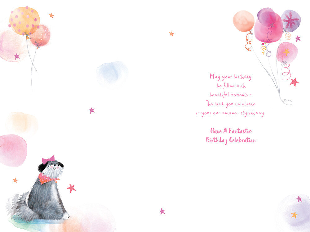 Happy 18th Birthday Card 18 Birthday Shake Your Tail and Party Cute Dog