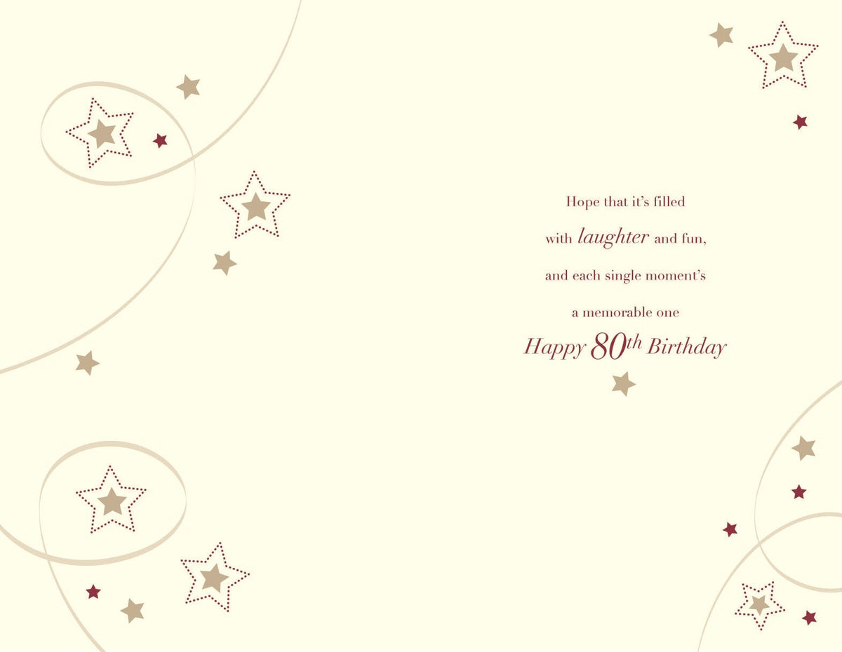 80th Happy Birthday Card Sending Birthday Wishes For A Special 80