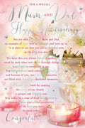 Mum & Dad Anniversary Card For A Special Candle Design Sentiments Lovely Verse