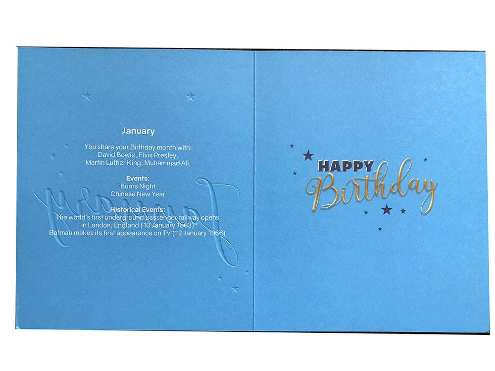 January Male Birthday Card All The Best Men Are Born In Happy Lovely Verse