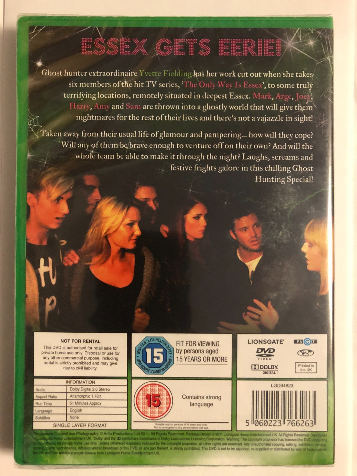 Ghost Hunting -The Only Way is Essex(15) DVD Brand New UK Release Sealed