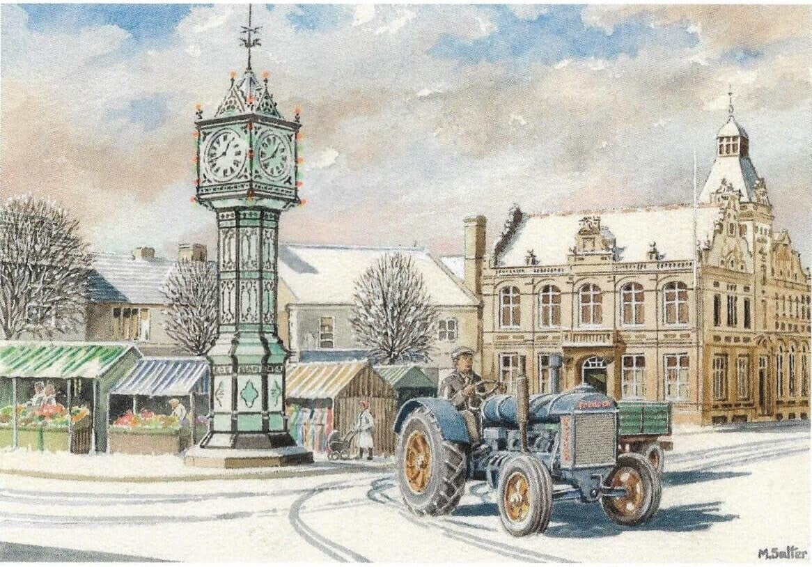 Nostalgic Traditional Tractors  Landrover Canal Christmas Card 28 Designs