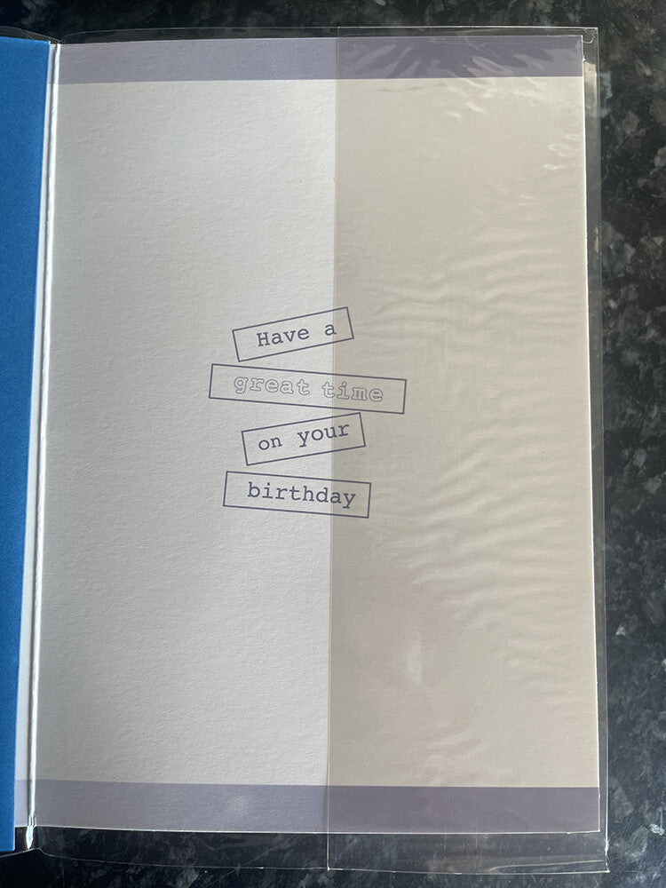 Open Happy Birthday Card Wishing You A Fantastic Day