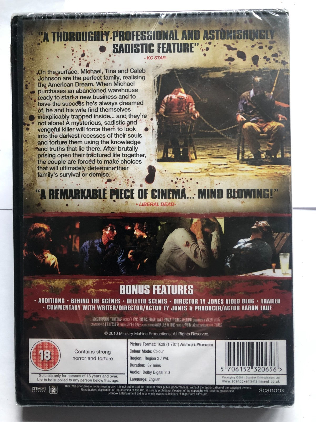Last Breath (18) DVD Brand New UK Release Genuine Fast Region 2 PAL New Sealed