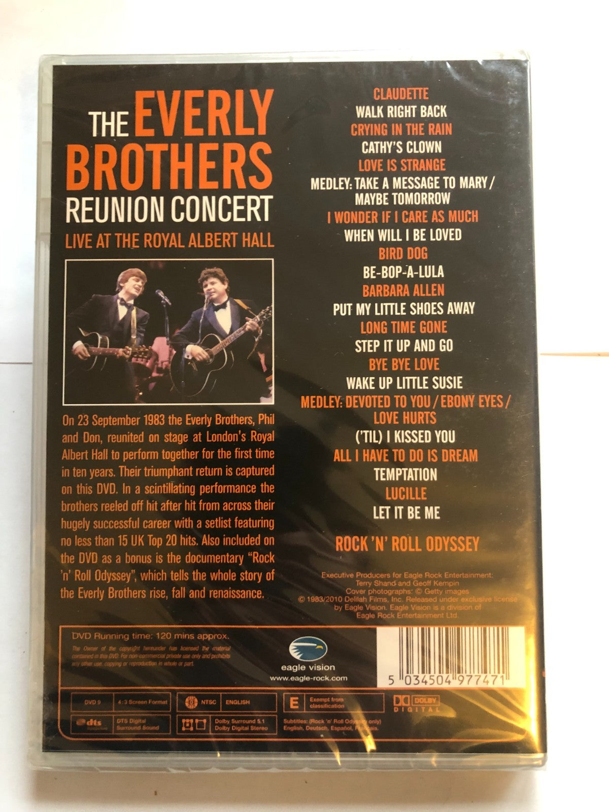The Everly Brothers Reunion Concert - Live at Royal Albert Hall DVD
