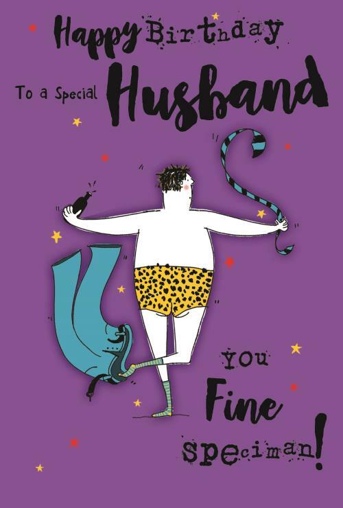 Husband Happy Birthday Card You Fine Specimen Witty Funny
