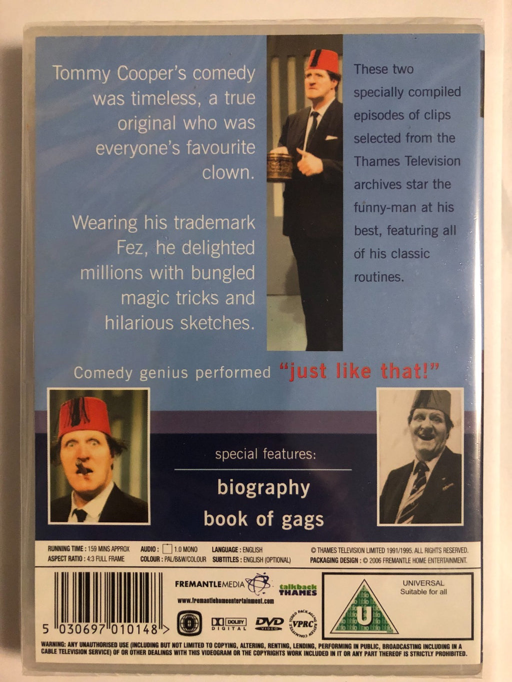 Tommy Cooper The Missing PiecesThe Very Best Of (2006) Tommy Coop DVD Region 2