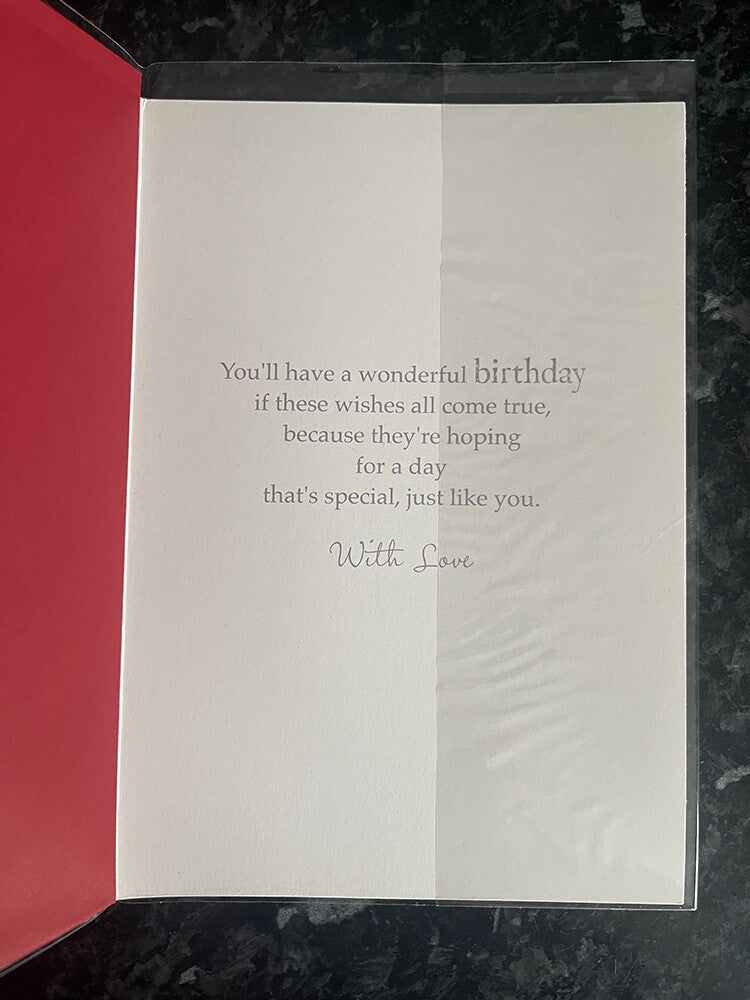 Grandad Happy Birthday Card Red Wine Cheese Board Grapes Clock