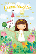 Granddaughter Holy Communion Card On Your First Lovely Verse