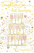 Daughter Son In Law First Anniversary Card 1st On Your Happy Lovely Verse
