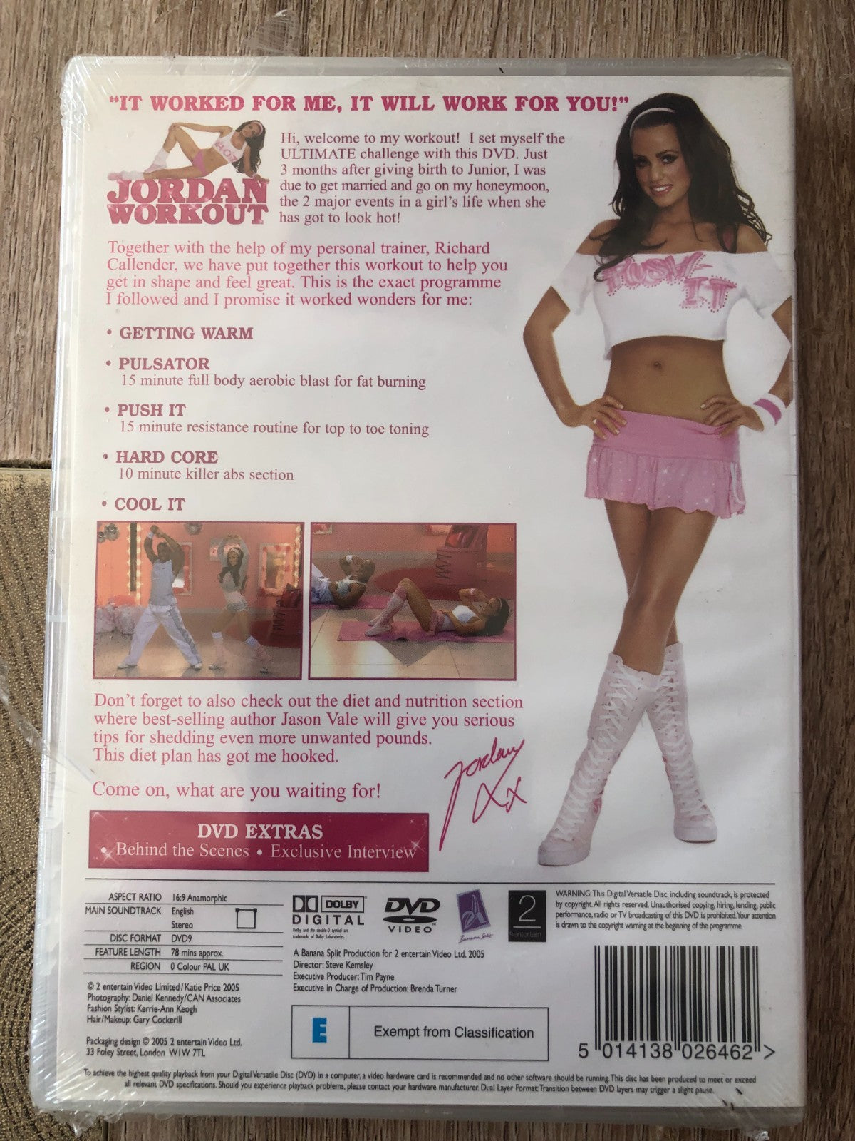 The Jordan Workout (2005) Katie Price DVD Region 2 New & Sealed