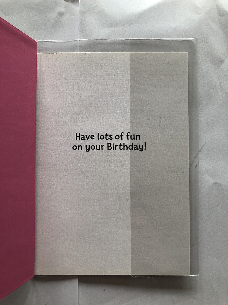 Open Female Happy Birthday Card Cute Rabbit Gift