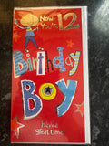 12th Birthday Card Boys Now You're 12 Twelve Birthday Boy Red Foil Medium 13x23c