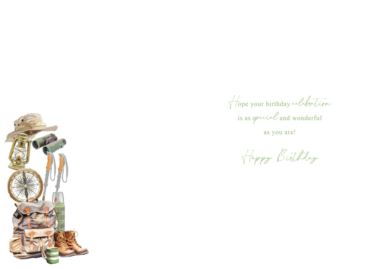 Happy 60th Birthday Card Male Foil Finish 8" x 6" Lovely Verse