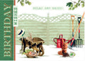 Open Happy Birthday Card Wishes Relax & Enjoy Male Garden Design Everyday Card