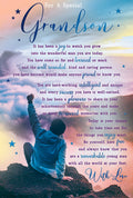 Grandson Birthday Card Inspirational Remarkable Young Man Verse